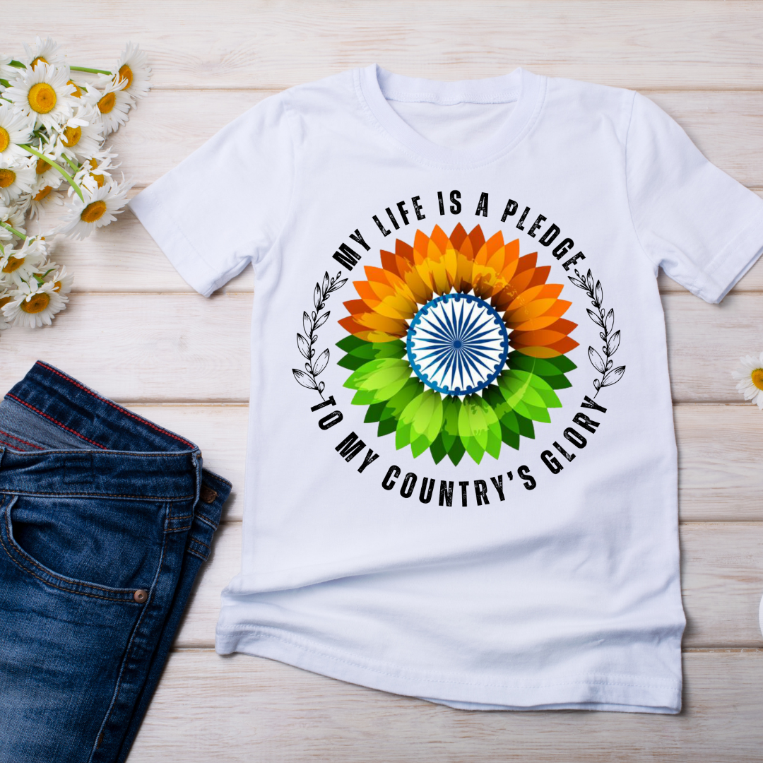 My Country White Unisex T-Shirt