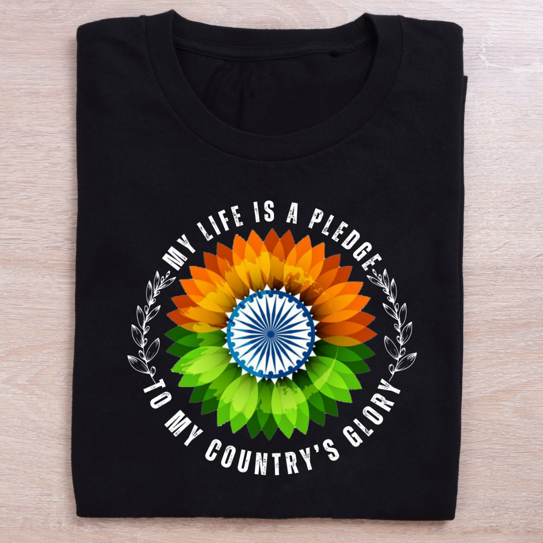 My Country Black Unisex T-Shirt