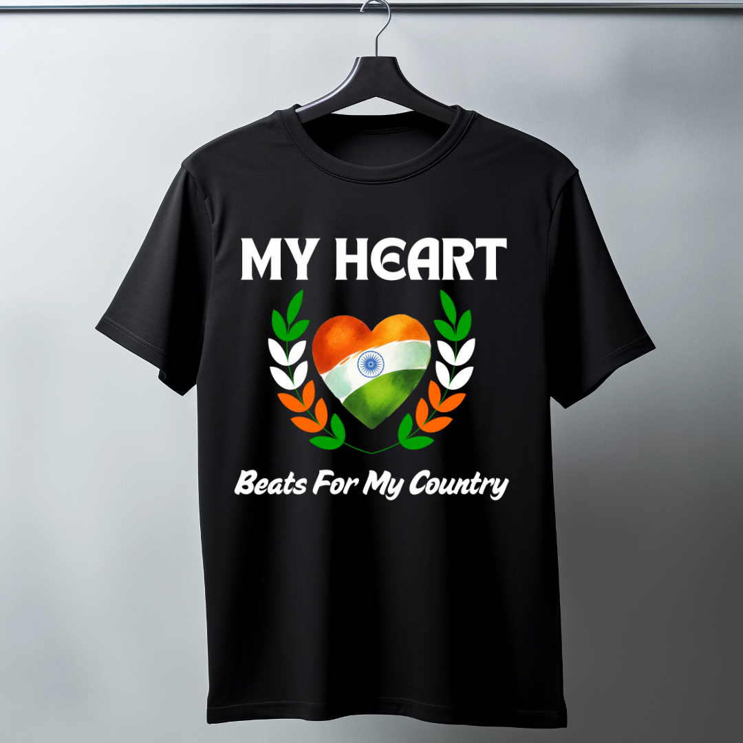 My Heart Black Unisex T-Shirt